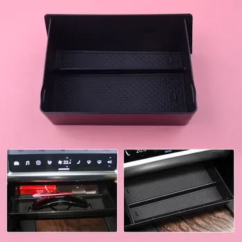 

Car Center Console Storage Drawer Box Tray Container Organizer Black Fit For Tesla Model X Model S 2017 2018 2019
