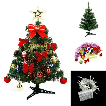 

30/45/60cm Mini Christmas Trees Xmas Decorations Small Pine Tree Placed In The Desktop Christmas Festival Home Decor Ornaments