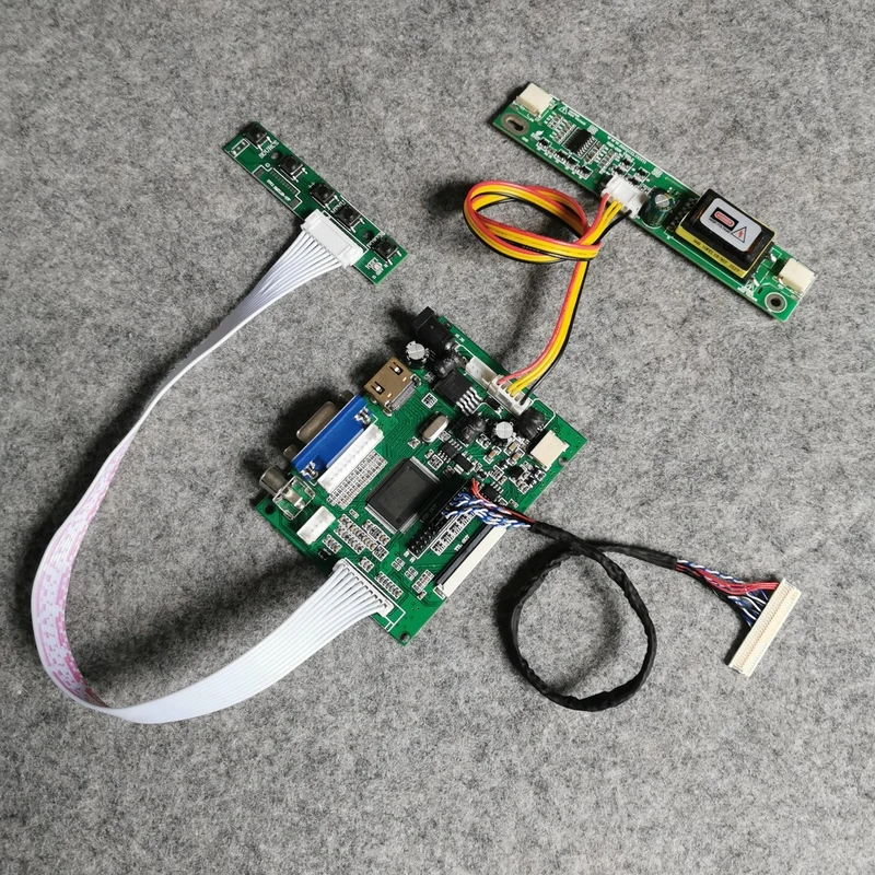 LCD matrix 2-CCFL Fit LTN154XB/LTN154X5/LTN154X9/LTN154AT08 monitor controller drive board kit 1280*800 LVDS 30 Pin VGA AV | Компьютеры и