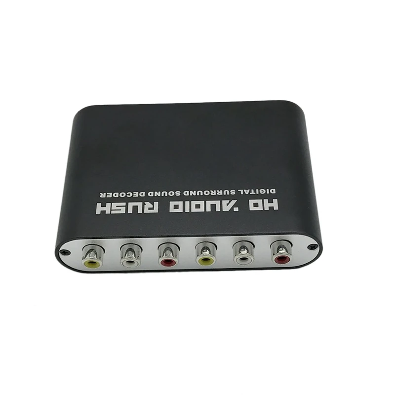 3,5 AUX коаксиальный цифро-аналоговый преобразователь 6 RCA HD аудио Раш 5,1 декодер