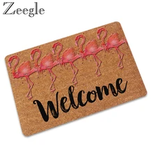 Zeegle резиновый коврик для гостиной коврик для ванной нескользящий уличный коврик Добро пожаловать коврик для помещений водонепроницаемый коврик для прихожей