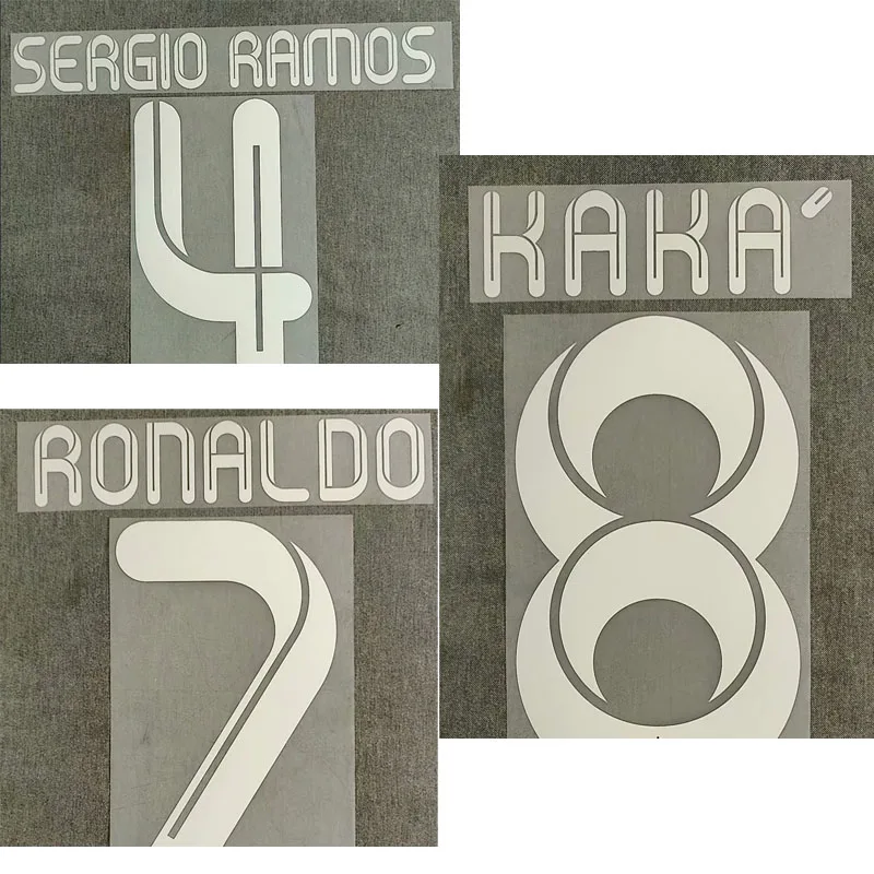 2011-2012 Роналду Nameset Kaka Sergio Ramos печать на заказ любой номер железная фотография | Дом