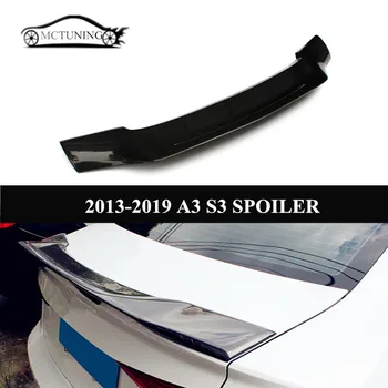 

Car Bumper Lip Spoiler Carbon FiberFor A3 S3 2013-2019 Side Wing Spoiler Trunk Spoiler Car Accessories