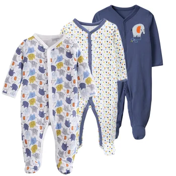 

3 6 9 12 Months Baby Girl Romper Newborn Sleepsuit Cartoon Baby Rompers Infant Clothes Long Sleeve Cotton Jumpsuits For Baby Boy