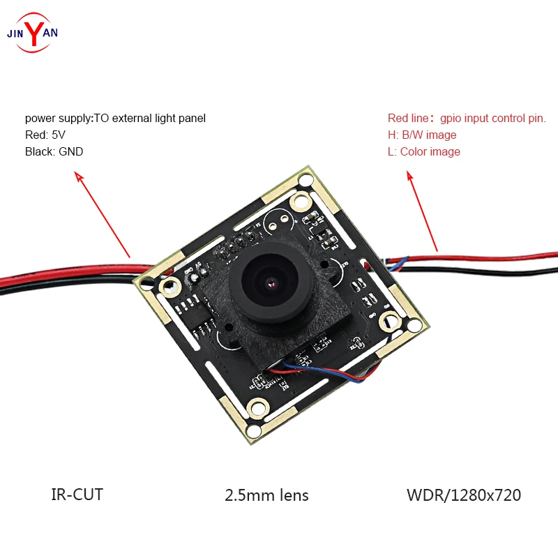 

Himax HM1246 IR-CUT BW/COLOR Classic CMOS HD high speed wide dynamic USB2.0 Android IOS standard UVC driver free camera module