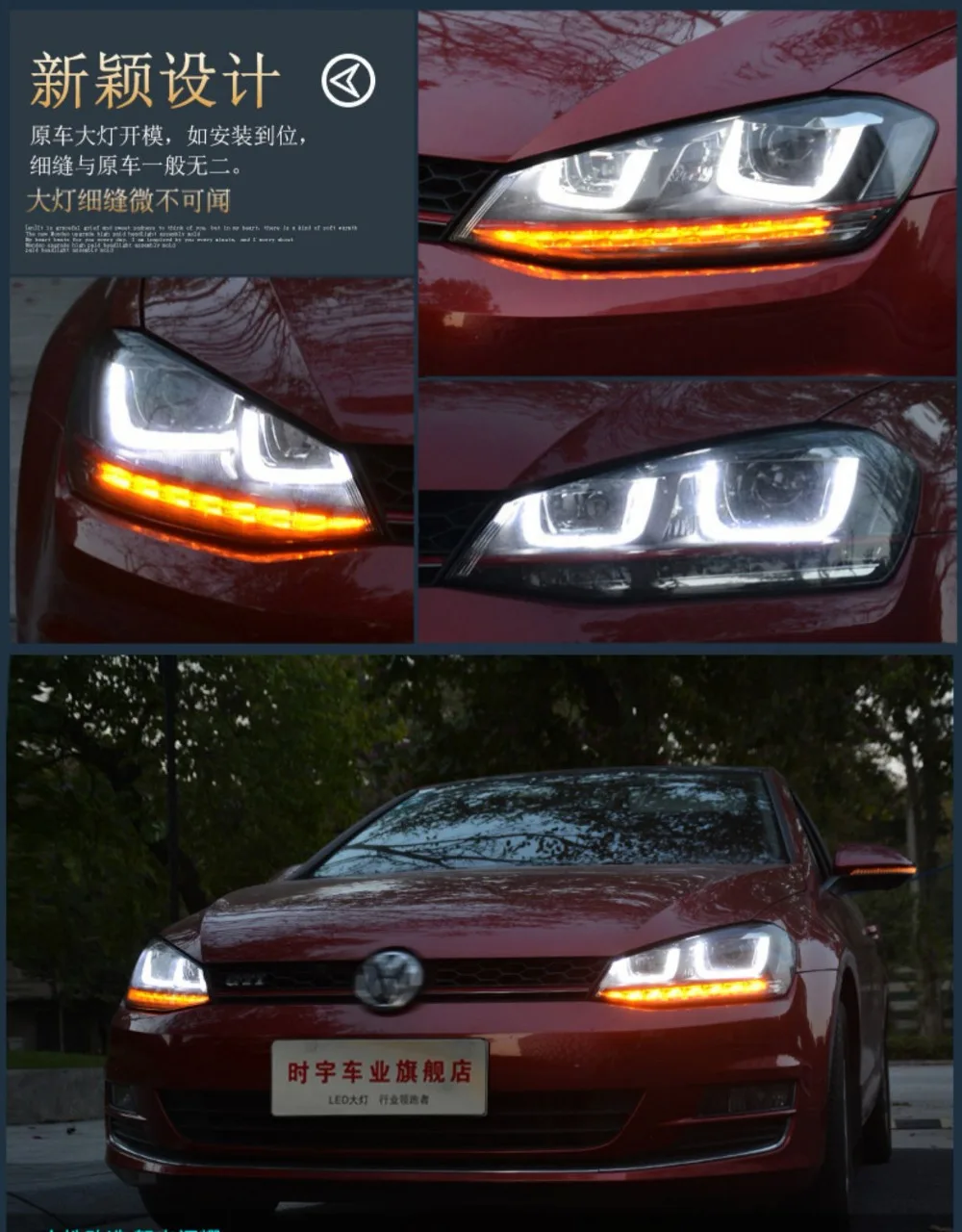 Автомобильный Стайлинг для VW Golf 7 фары Golf7 светодиодный налобный фонарь GTI дизайн DRL Hid головной фонарь Ангел глаз биксеноновый луч аксессуары