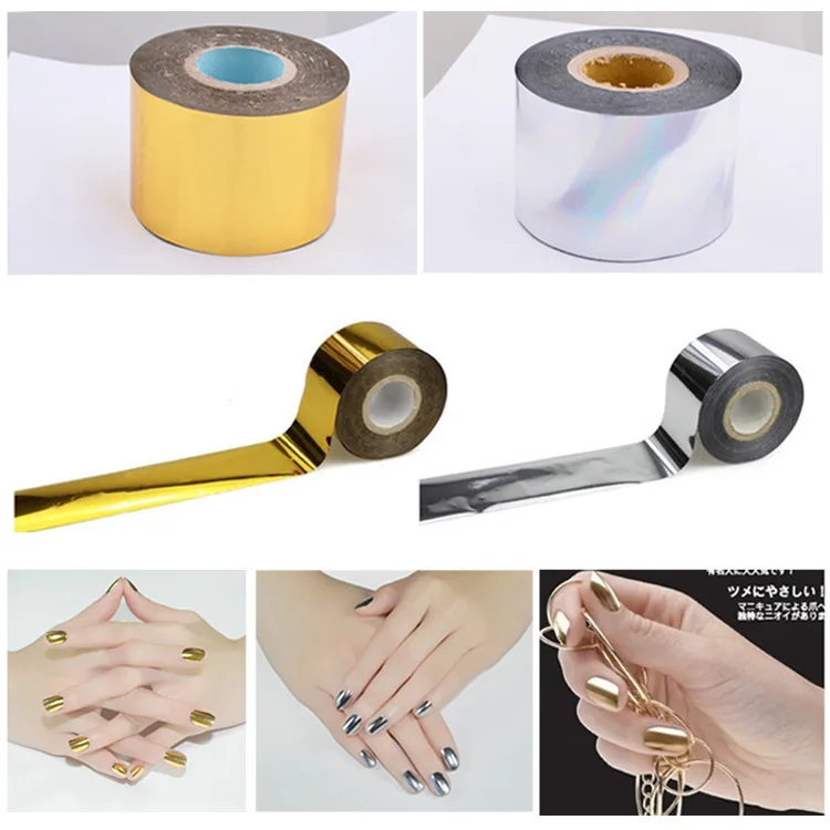Speed sell pass hot style manicure transfer paper gold silver star sky post 4 * 120 m rolls nails on the spot | Красота и здоровье