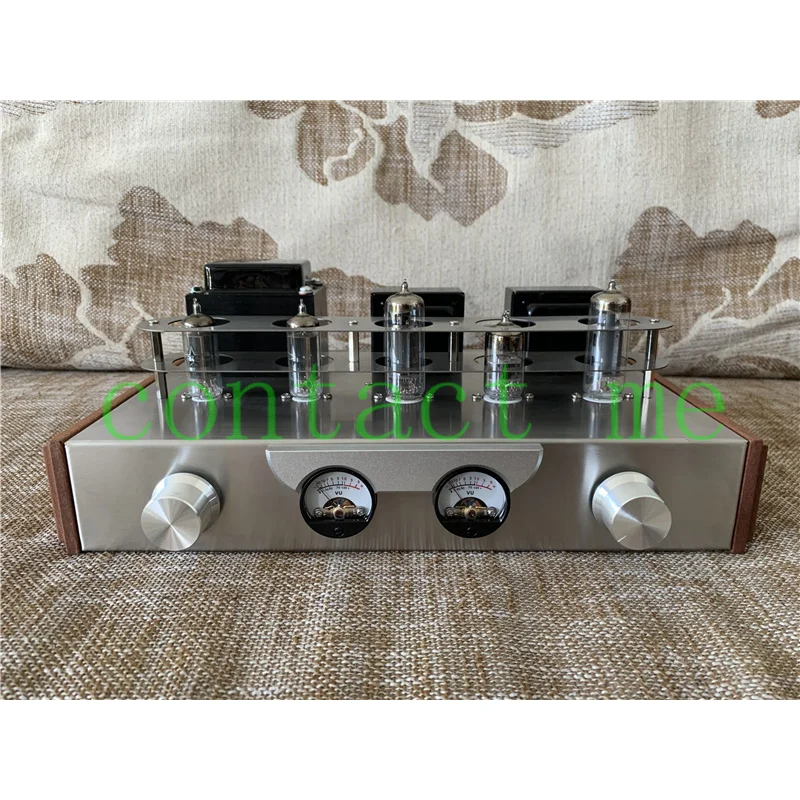 

new version！Dual UV meter 6H2N 6n1n tube amplifier ,bile rectifier amplifier, high-frequency transparent, medium-frequency round