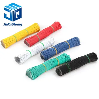 

100Pcs 24AWG Tin-Plated Breadboard PCB Solder Cable 24AWG 8cm Fly Jumper Wire Tin Conductor Wires 1007-24AWG Connector Wire