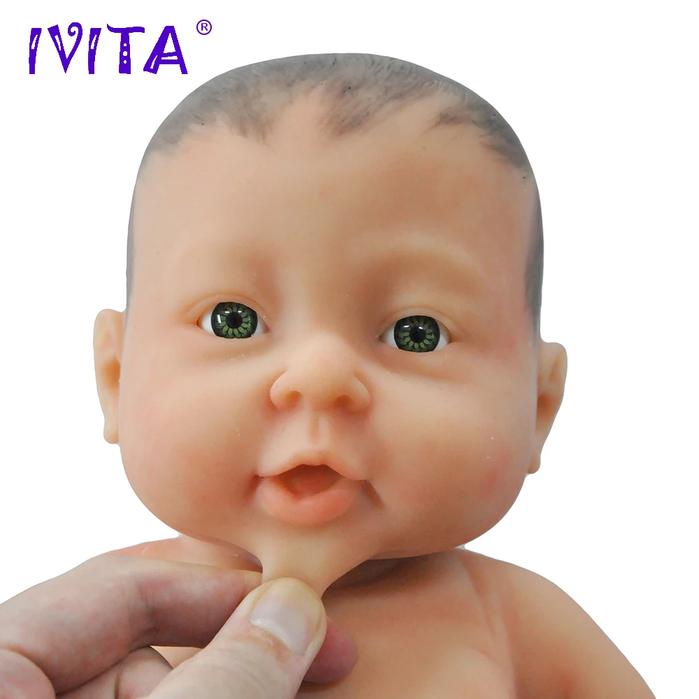 IVITA WG1503H 41 см 2000 г силиконовый Reborn Baby Girl с окрашенными волосами реалистичные Preemie