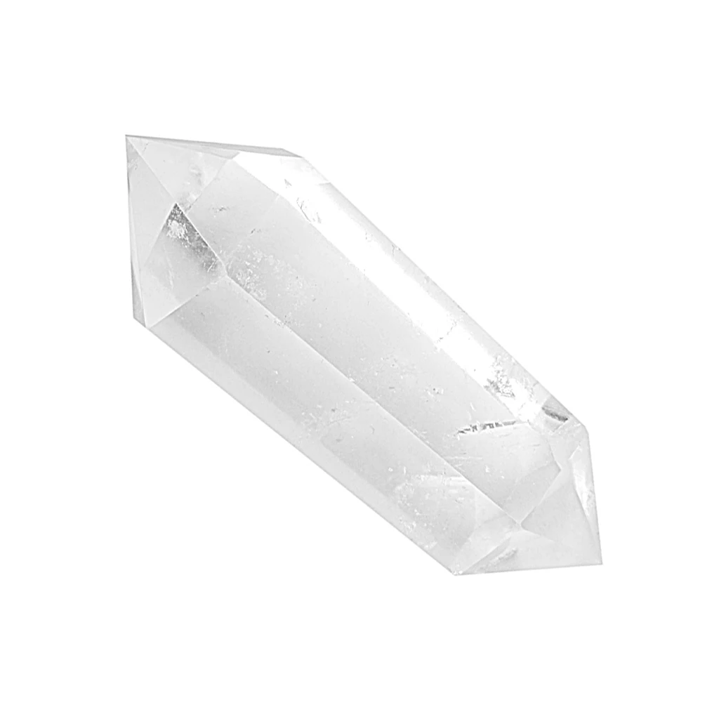 Beautiful Natural Clear Quartz Crystal Double Point For  Home Decoration