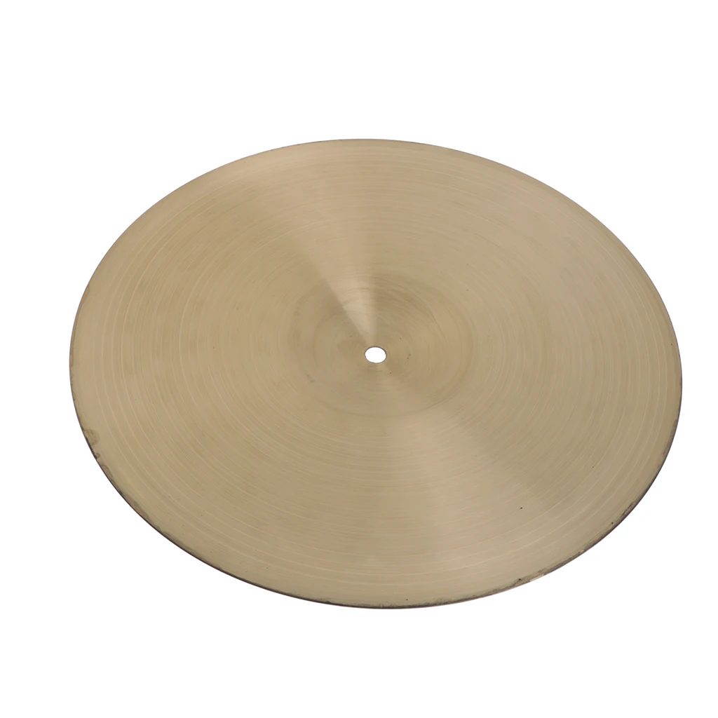 2pcs 14 Inch Drum Kit Hi Hat Cymbals Percussion Instrument Accessory(Golden
