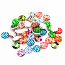 Горячая 50 шт 8 мм и 10 мм микс ручной работы фото стеклянные кабошоны