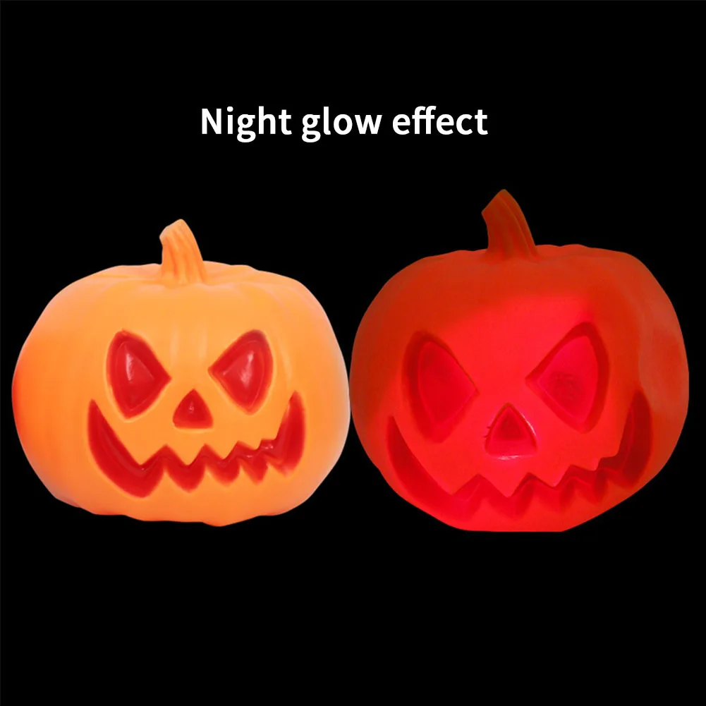 

Luminous Indoor Home Halloween Decorative Props Atmosphere LED Light PVC Pumpkin Lantern Children Outdoor Ball Party Portable