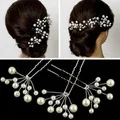 Vintage U-shaped Clips Pins Bridesmaid Gift Hair dressing Stylist Tool/Wedding Bridal Pearl Flower Crystal Hair Pin Hair Clip