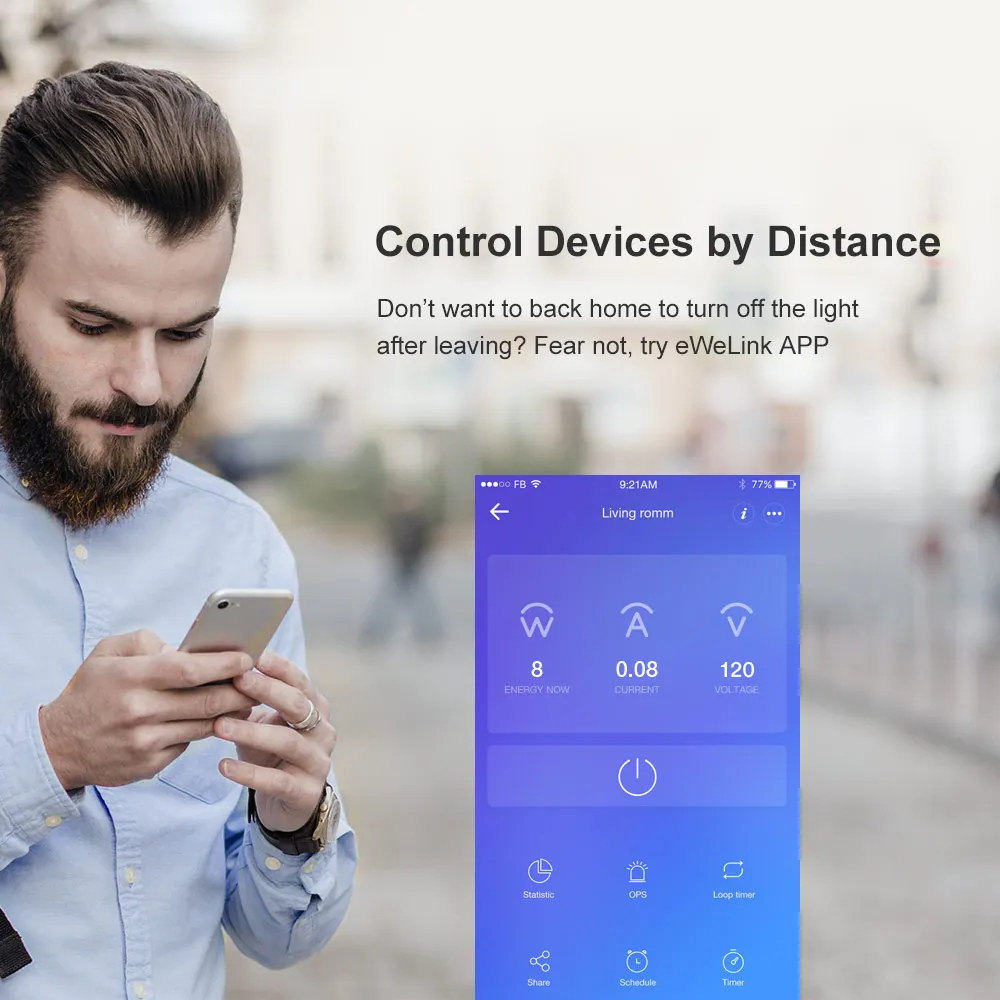 Смарт розетка SONOFF IW100/IW101US Wi Fi 15 А|Смарт-гаджеты| |