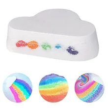 Дропшиппинг натуральный уход за кожей облако Радуга соль для ванны Отшелушивающий увлажняющий пузырь бомбы для ванны мяч Чистка кожи тела SMJ