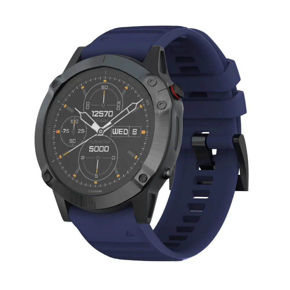 22 26 мм быстросъемный ремешок для часов Garmin Fenix 6X/Fenix 6/5X/5/Fenix 3 3 HR 945 935 Easyfit sport Силиконовый ремешок