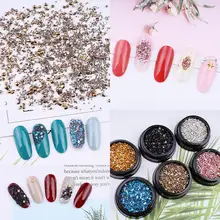 1 коробка блестки маникюр ногтей Декоративная наклейка для ногтей хрустальные стразы набор высокого качества декоративные металлические блестки