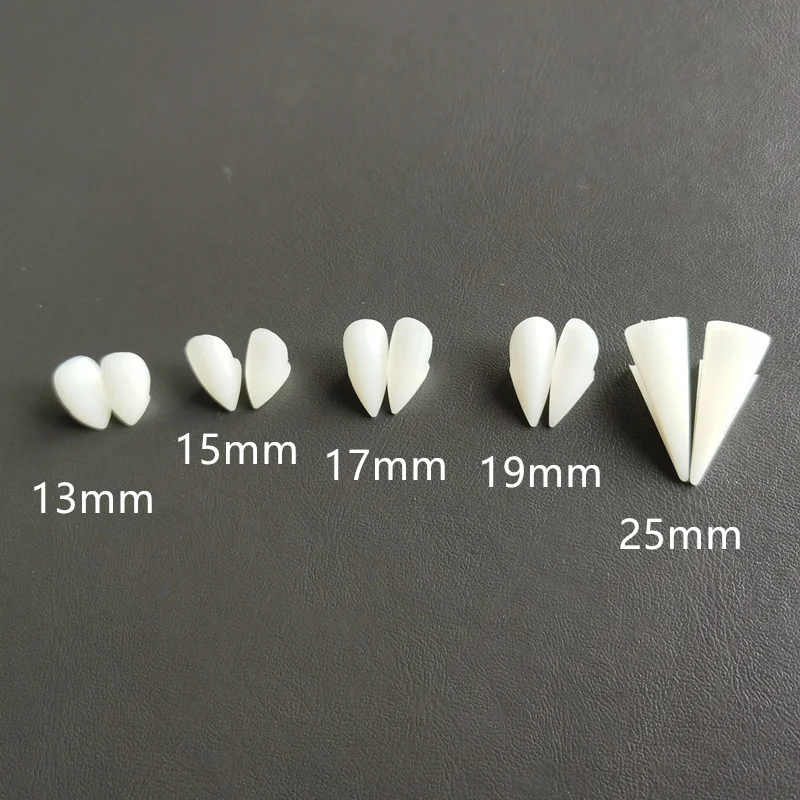 Colmillos de dientes de vampiro, accesorios de halloween, bricolaje, más pegamento para dientes, accesorios de Cosplay, fiesta de vampiro respetuosos con el medio ambiente - Imagen 5