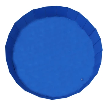 

Foldable Pet Swimming Pool Bathing Tub Bathtub Dog Cats Washer in Safe PVC (60cm(Dia) x 20cm(H))