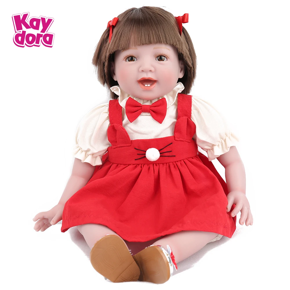 Продвижение силикона Reborn Baby Dolls 55 см Alive Bebe Menina для малышей реалистичные Boneca