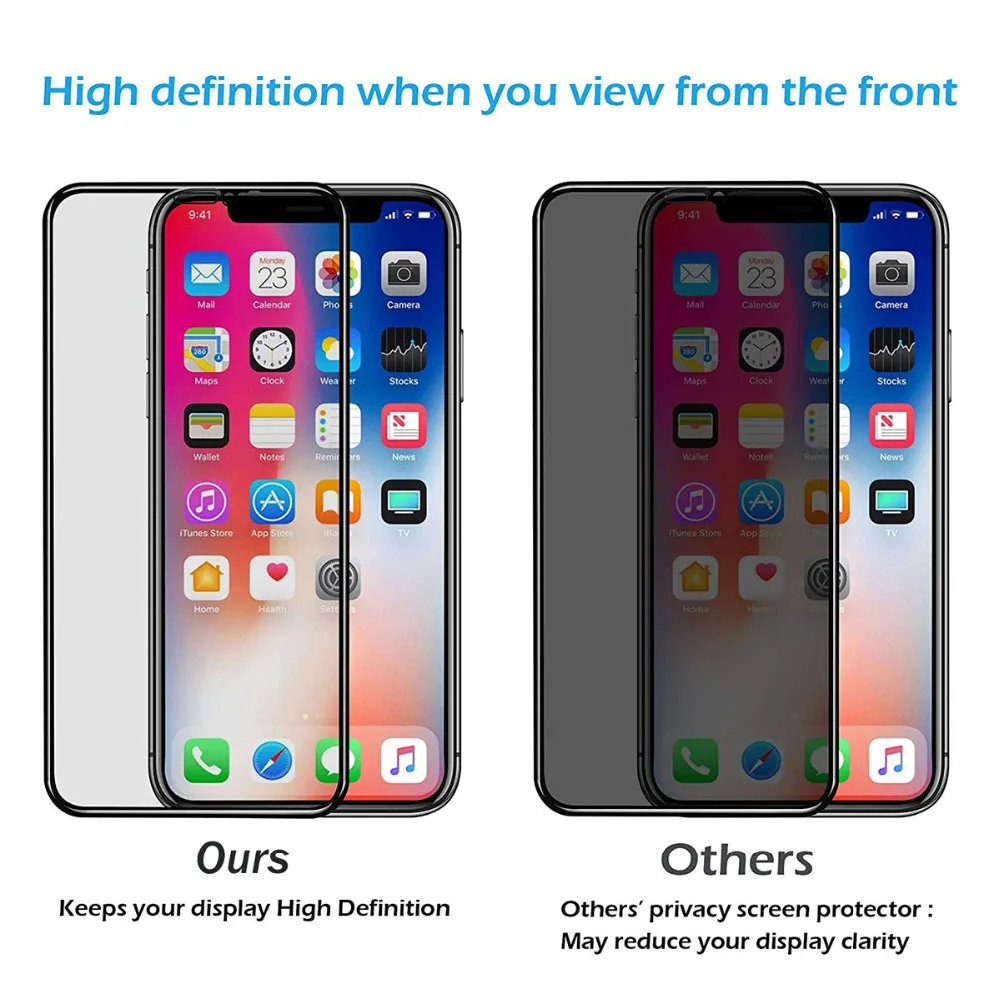 25 шт. Защитная пленка для экрана, защита для iPhone 11 Pro Max X XS XR 7 8 6S Plus защитная пленка из закаленного стекла