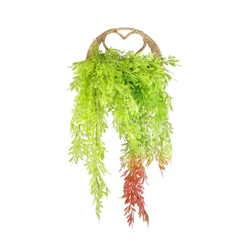 

77cm Artificial Red Tail Rattan wicker Fake Plant Hanging Lavender Vine Wedding Flower Rattan Garden Home Decor