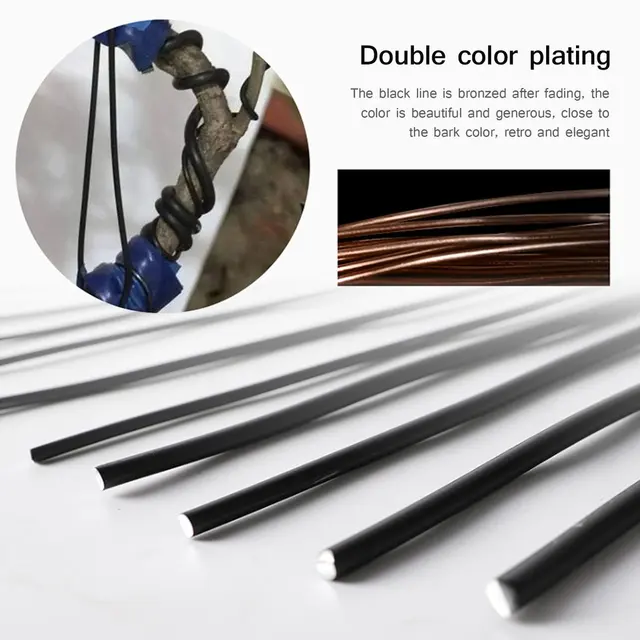 3Rroll Eloxált Alumínium Bonsai Edzőhuzal 10 Méretű Kertészeti Kiegészítőkkel (1 Mm, 1,5 2 2,5 3,3 Mmm.5 4 5 6 7 Mm) - Image 6