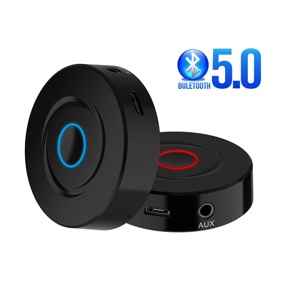 Black Bluetooth 5,0 RCA Aux 3,5 мм аудио передатчик приемник 2-в-1 Беспроводной ТВ Музыка адаптер для дома автомобильный аудио Системы - Цвет: Black