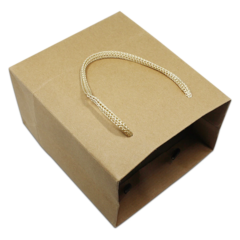

DHL Kraft Paper Christmas New Year Shopping Package Bag With Handles For Wedding Party Birthday Favors Gift Clothing Pack Pouch