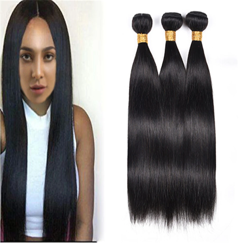 3pcs 10’’ Body Wave Bundles Virgin Hair Extension Bundle Peruvian Human Hair Straight Hairpieces