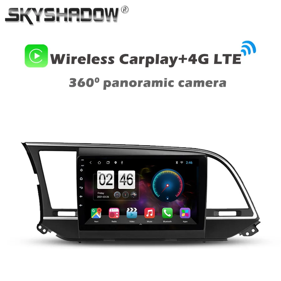 HD 1280*720 360 Camera 8G+128G Android 11 Car DVD Player GPS WIFI Bluetooth RDS Radio For Hyundai Elantra 6 2015 2016 2017 2018 |