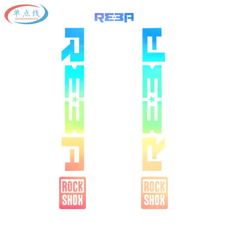 1 комплект наклейки REBA Fork для велосипеда передние на вилке MTB стикеры гоночного