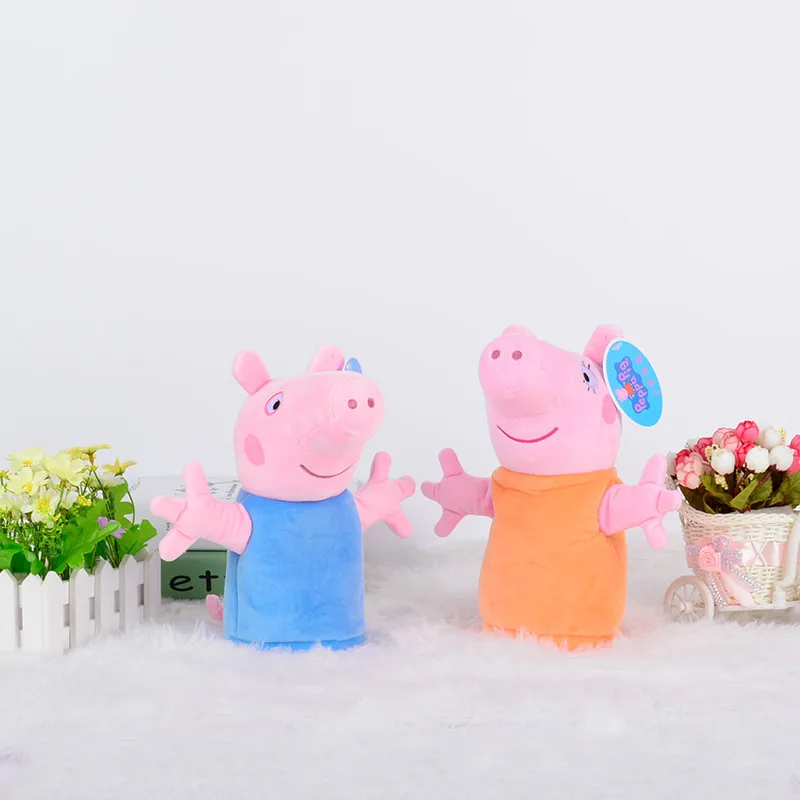 Оригинальная ручная кукольная кукла Peppa, Свинка Джордж, семья, свинья, животные, пальчиковые игрушки, набор, подарок на день рождения для девочек, детей