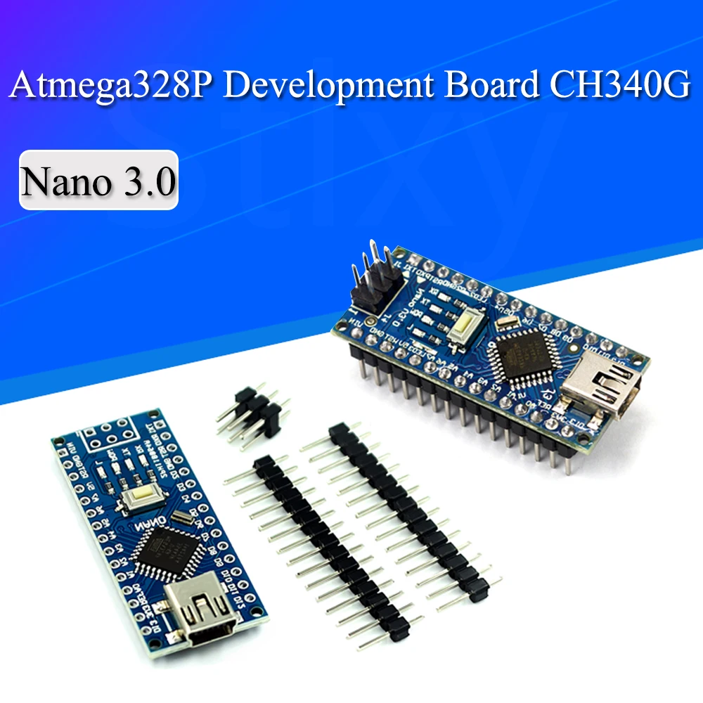 Плата микро-контроллера Atmega328 с мини-USB Nano V3.0 ATmega328P CH340G 5 в 16 м плата для Arduino 328P NANO 3 0