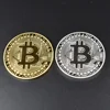 1PC Gold Plated  Bitcoin Coin BTC Bit Physical Metal Collectible Coin for gift with plastic case ► Photo 2/5