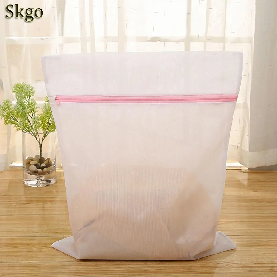 4pcs set fine net Комплект сумок на молнии для стирки белья, бюстгальтер, нижнее белье, сетчатый мешок для стирки одежды, чистые принадлежности - Цвет: 4pcs set fine net