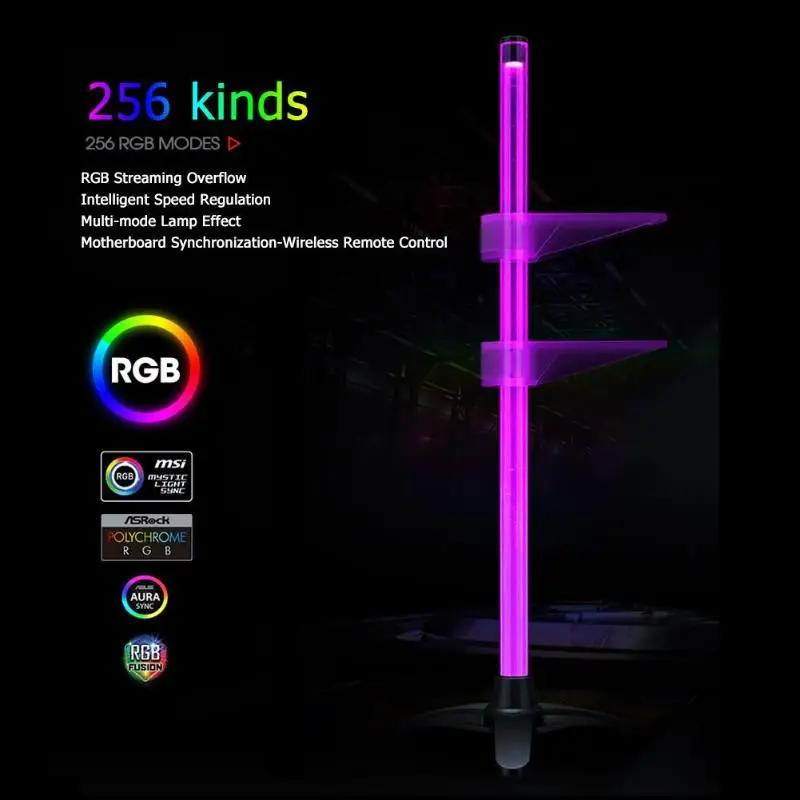 Desktop PC Case Graphics Card Bracket Holder Aura RGB Video Card Support Stand Supporting Remote Control Discoloration