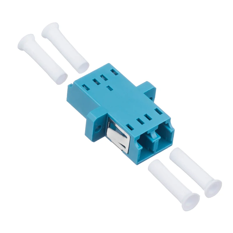 50 шт./лот LC-LC волоконно-оптический адаптер FTTH DX SM Дуплекс LC UPC фланец разъем, FTTH волоконно-оптический адаптер