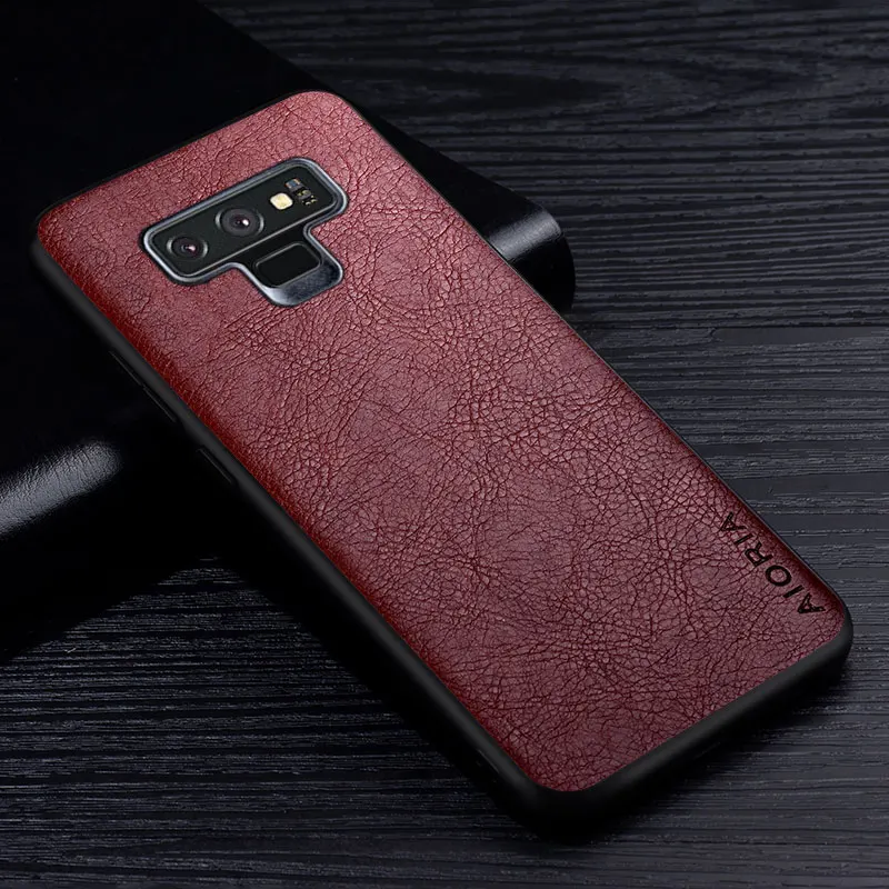 cute samsung phone case Case For Samsung Galaxy Note 9 Premium Retro Litchi Leather Pattern Back Cover  for samsung note 9 business style phone case cute phone cases for samsung  Cases For Samsung