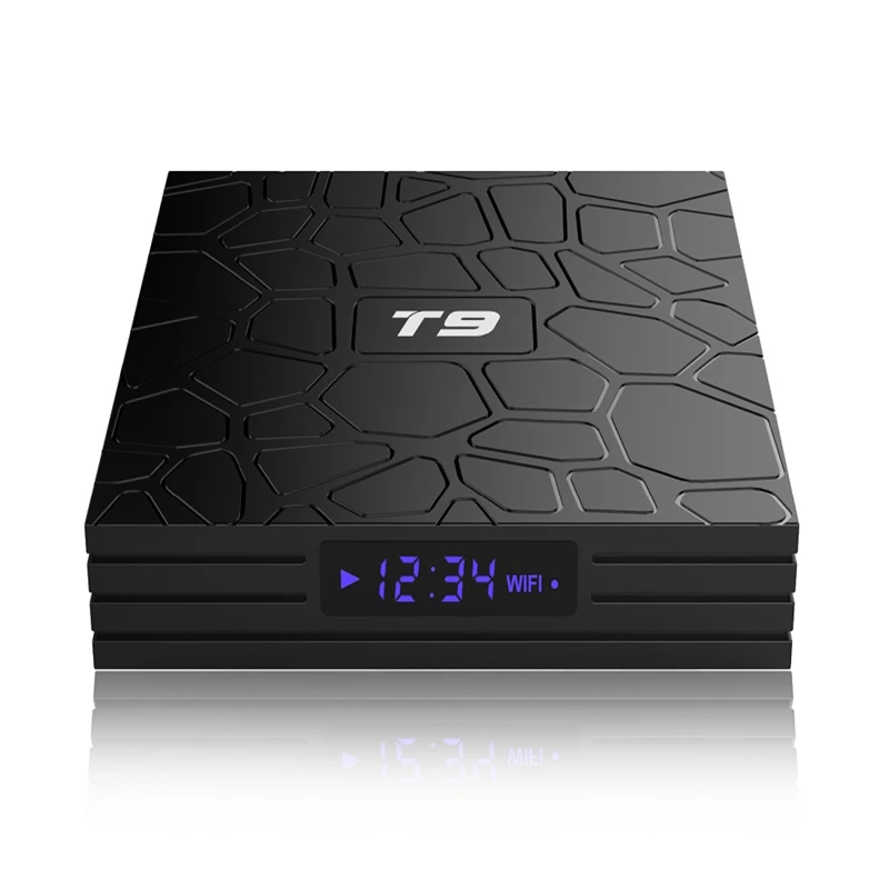 T9 Android tv Box Android 8,1 4 ГБ 32 ГБ 64 Гб Smart tv Rockchip RK3328 1080P H.265 1 год IP tv Европа Франция арабские африканские Марокко