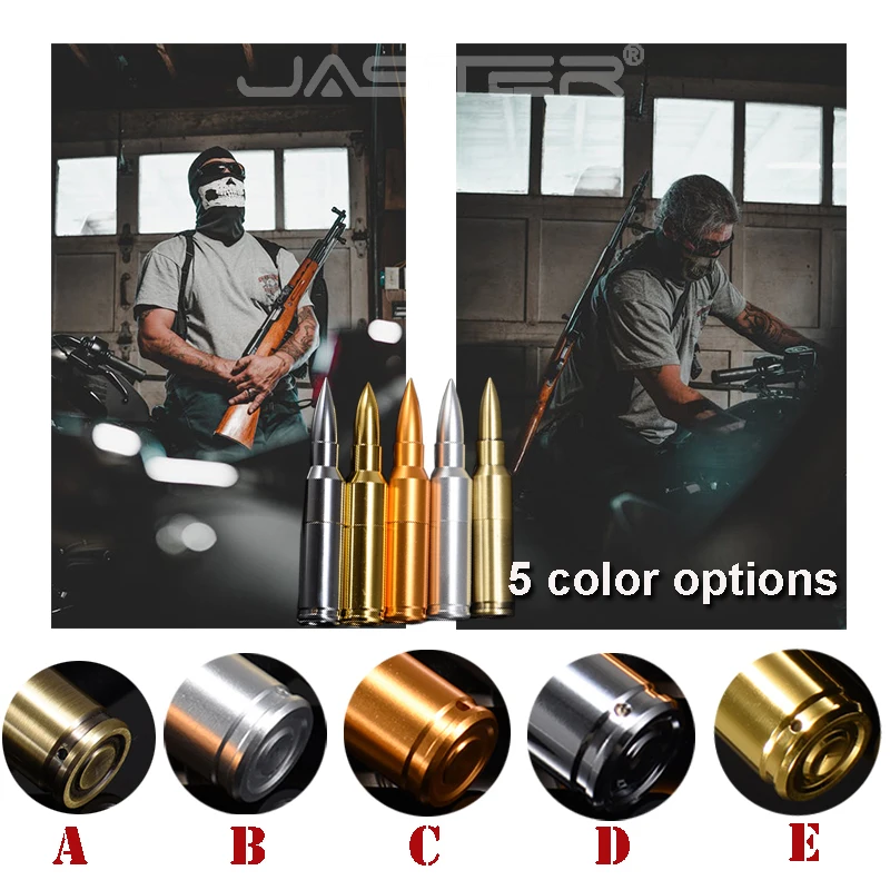 JASTER Горячая металлическая, в форме пули USB 2,0 флэш-карта памяти, Флеш накопитель