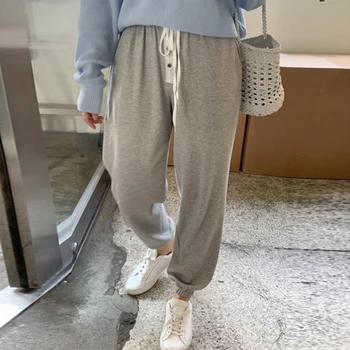 

Wixra Women's Gym Sweatpants Patchwork Lace-up Pencil Pants Female Loose Joggers Sportwears 2020 New Hot
