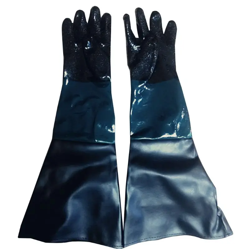 Protective gloves safety gloves rubber sandblaster sand blast sandblasting gloves for sandblast cabinets safety