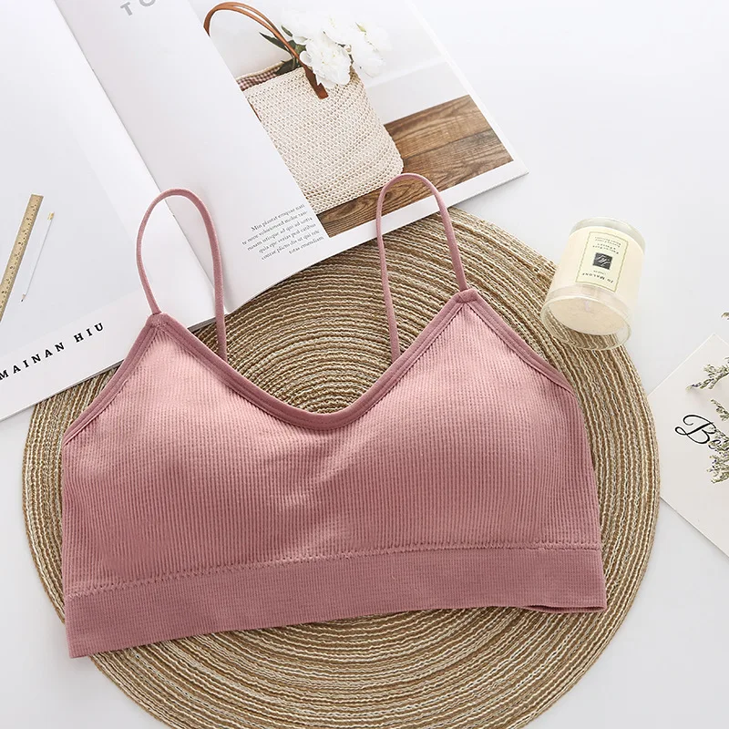 Women Seamless Breathable Sports Bra Gym Running Push Up Bralette Padded Vest Brassiere Fitness Shockproof Gym Workout Bra Top 4