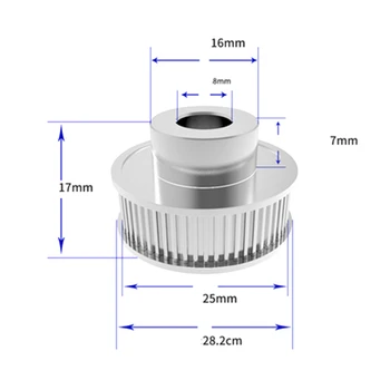 

10Pcs Aluminum GT2 6mm Width 40 Tooth Teeth 2GT Timing Drive Pulley Pully Gear For 3D Printer Bore=5mm/6.35mm/8mm/10mm/12mm