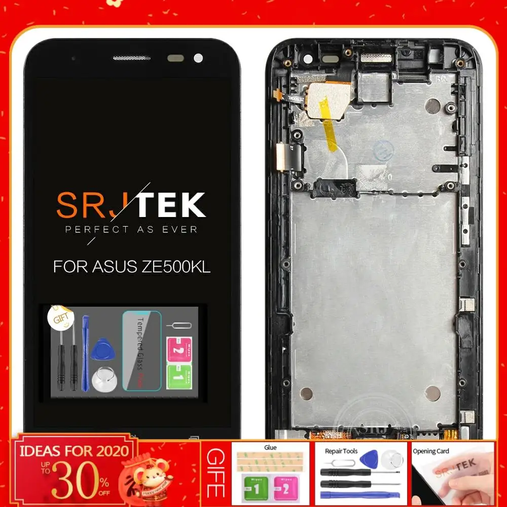 Kopen Originele Voor Asus Zenfone 2 Laser ZE500KL Lcd Touch Screen Met Frame Asus ZE500KL ZE500KG Z00ED Display Garantie