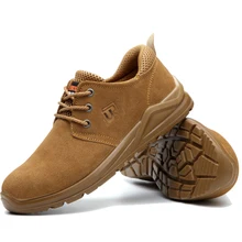 Уличная обувь; Мужская Рабочая обувь; светильник со стальным носком; летние дышащие кроссовки для отдыха с защитой от запаха; мужские ботинки