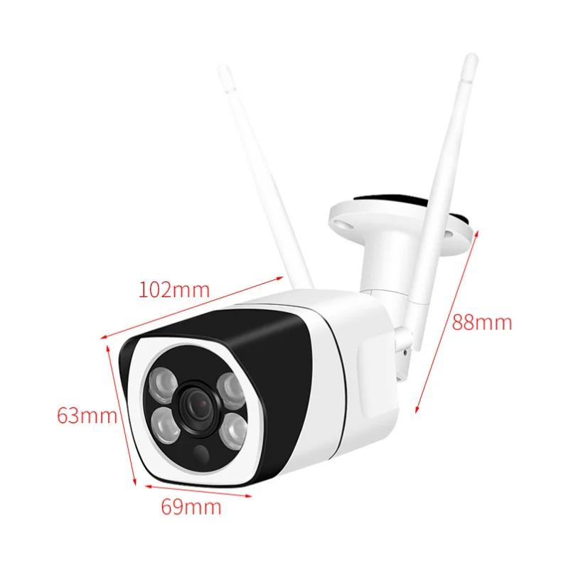 1080P wifi outdoor IP camera 720P waterproof 2.0MP wireless security camera metal two way audio TF card record P2P bullet